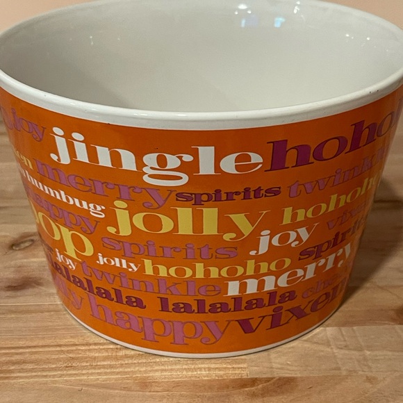 Festive Orange Holiday Bowl - Picture 4 of 7